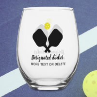 Funny Designated Dinker Personalized Pickleball