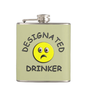 Funny Designated Drinker Hip Flask