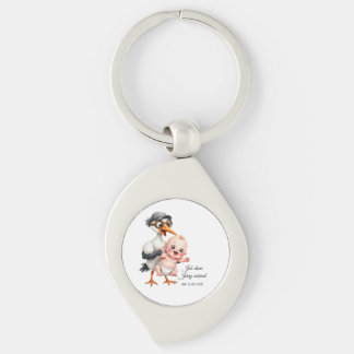 Funny designed keychain baby shower adjustable
