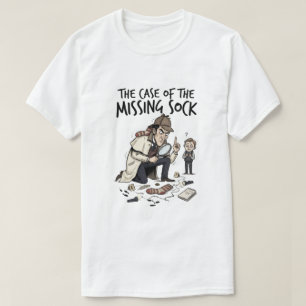 Funny Detective Cartoon T-Shirt