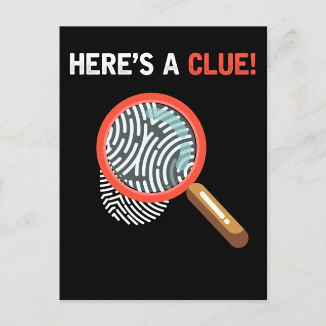 Funny Detective Crime Investigation Drama Book Postcard (Front)