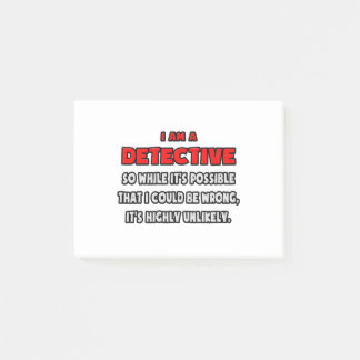 Funny Detective .. Highly Unlikely Post-it Notes