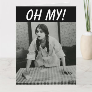 FUNNY DEVENIR PLUS ÂGÉ RETRO JOKE CARTE DE PLAISIR