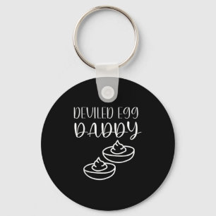 Funny Deviled Egg Daddy  Keychain