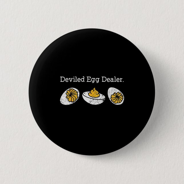 Funny Deviled Egg Er Thanksgiving  2 Inch Round Button (Front)