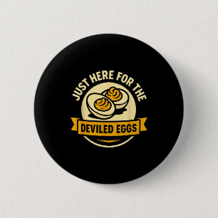 Funny Deviled Eggs Thanksgiving Food Humor  2 Inch Round Button
