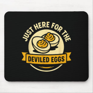 Funny Deviled Eggs Thanksgiving Food Humor Mouse Pad