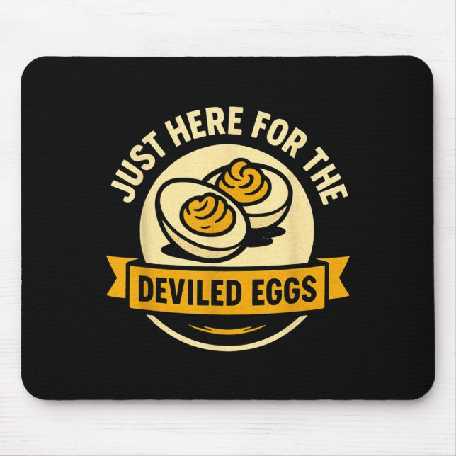 Funny Deviled Eggs Thanksgiving Food Humor  Mouse Pad (Front)