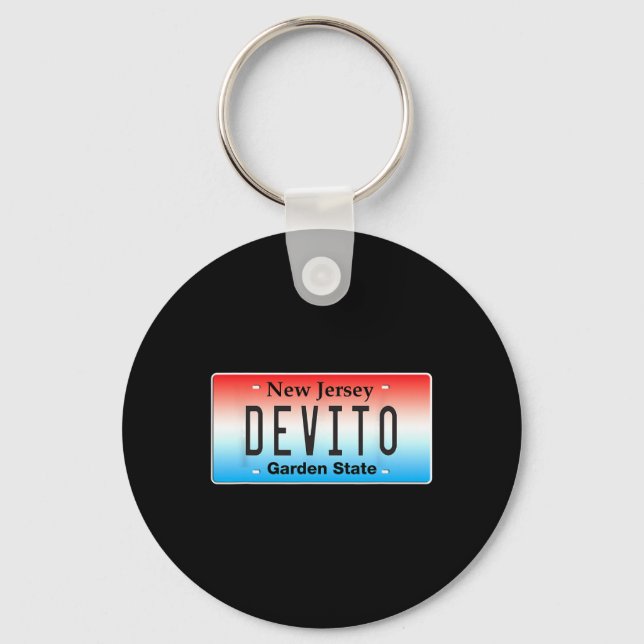 Funny Devito New Jersey Italian American Nj Cutlet Keychain (Front)