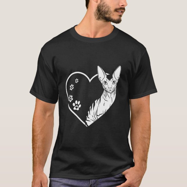 Funny Devon Rex Pixie Cat Design for Cat Lovers 1 T-Shirt (Front)