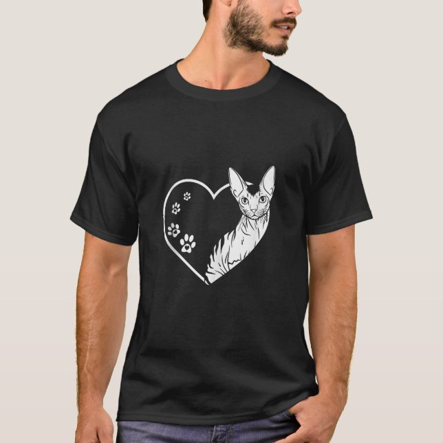 Funny Devon Rex Pixie Cat Design for Cat Lovers Ta T-Shirt (Front)