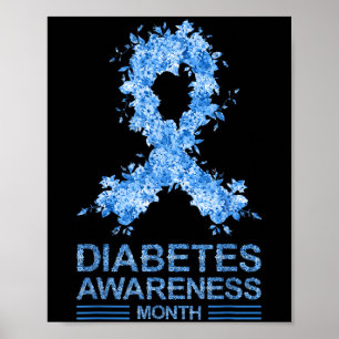 Funny Diabetic Awareness Diabetes Type 1 2 Pancrea Poster