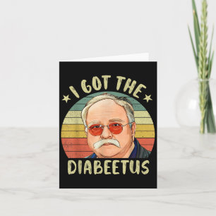 Funny Diabetic Diabetes Type 1 2 Awareness Pancrea Card