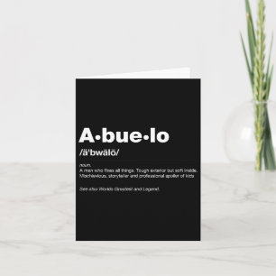 Funny Dictionary Definition Fathers Day Gift Grand Card