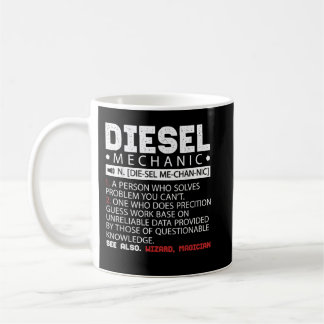 Funny Diesel Mechanic Description Coffee Mug