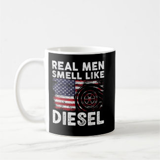 Funny Diesel Mechanic Gift, Real Men Smell Like Di Coffee Mug