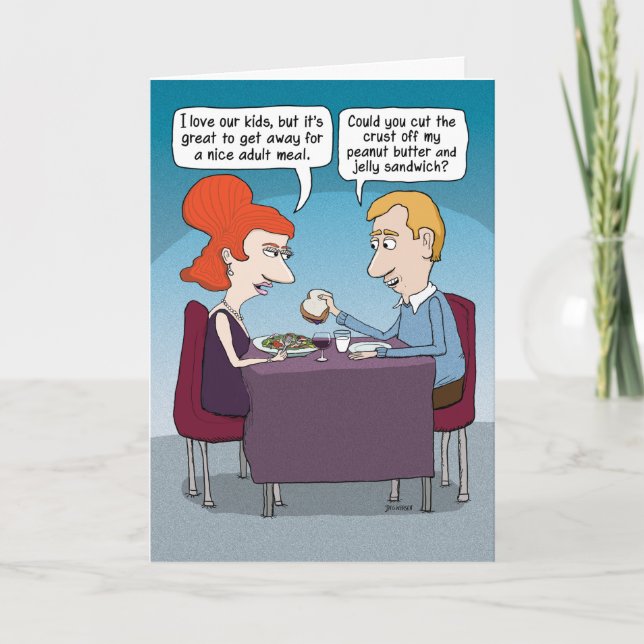 Funny Dining Out with Husband Mother's Day Card (Front)