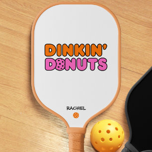 Funny Dinkin Doughnuts Pickleball Paddle