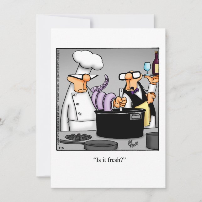 Funny Dinner Invitations "Spectickles" Humour (Front)