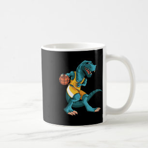 Funny Dino Playing Sketll T-rex Lover Player Kids  Coffee Mug