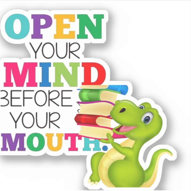 funny dinoceur -open your mind- (Front)