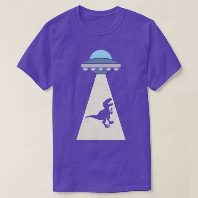 Funny Dinosaur   Abduction T-Shirt (Design Front)