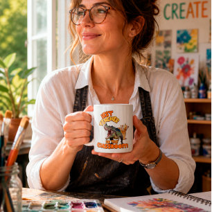 Funny Dinosaur Art Teacher Creative Classroom Coffee Mug