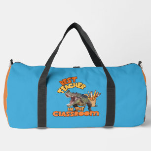 Funny Dinosaur Art Teacher Creative Classroom Duffle Bag