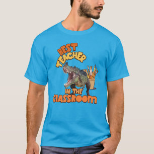 Funny Dinosaur Art Teacher Creative Classroom T-Shirt