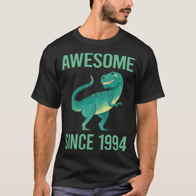 Funny Dinosaur - Awesome Since 1994 T-Shirt (Front)