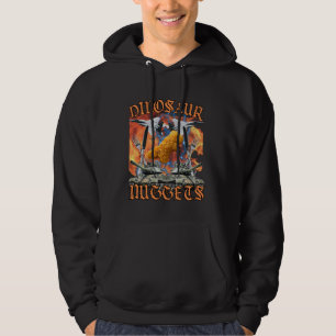 Funny Dinosaur Chicken Nugget Bootleg Hardcore Fla Hoodie