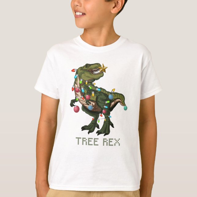 Funny Dinosaur Christmas Shirt (Front)