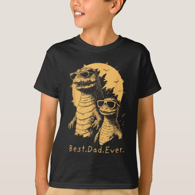 Funny Dinosaur Dad Ever T-Shirt (Front)