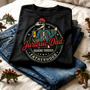 Funny Dinosaur Dad Fathers Day T-Shirt