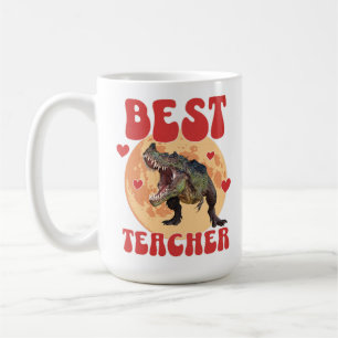 Funny Dinosaur Dino Best Teacher Coffee Mug
