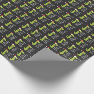 Funny Dinosaur Fa Ra Ra Rawr Rawr Christmas T Rex Wrapping Paper