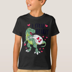 Funny Dinosaur Hearts Valentines Day T-rex T-Shirt