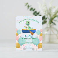 Funny dinosaur Kayak Birthday party DIY Name