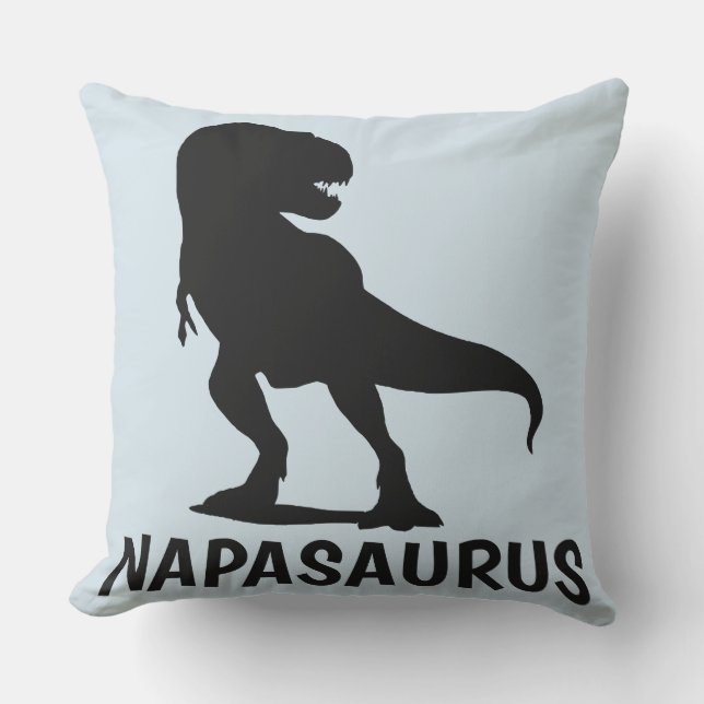 Funny Dinosaur Pillows, NAPASAURUS Outdoor Pillow (Front)