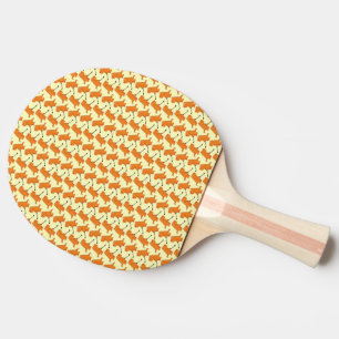 Funny Dinosaur Playing Golf Orange T Rex Golfing Ping Pong Paddle