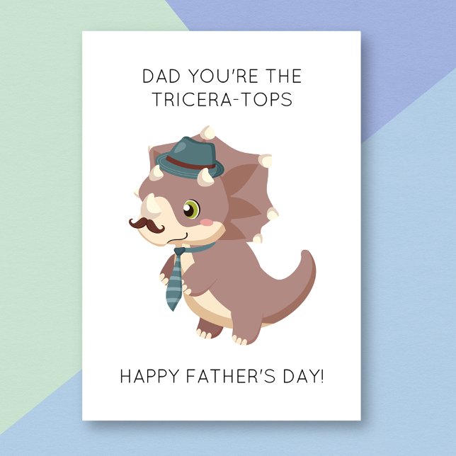 Funny Dinosaur Pun Father's Day Card (Creator Uploaded)