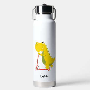 Funny dinosaur Scooter Toy Back To School boy name Water Bottle