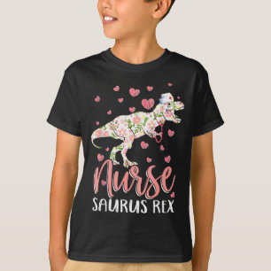 Funny dinosaur scrub nurse life rn nursing lpn T-Shirt