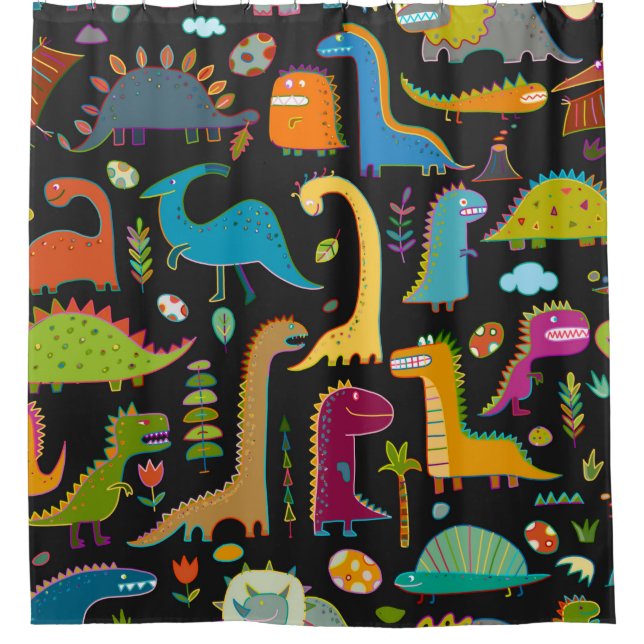 Funny dinosaur seamless pattern (Front)