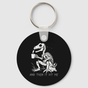 Funny Dinosaur Skeleton Costume Goth Men Women Hal Keychain