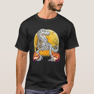 Funny Dinosaur Skeleton Halloween Costume Adult Fo T-Shirt