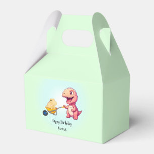 Funny dinosaur straw cart Birthday boys party Favor Box