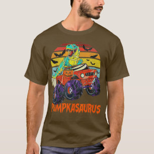 Funny Dinosaur T rex Mummy Pumpkin Halloween for K T-Shirt