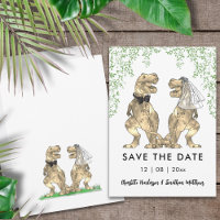 Funny Dinosaur Themed Wedding