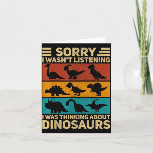 Funny Dinosaur Vintage Dinosaur Outfit Types Of Di Card